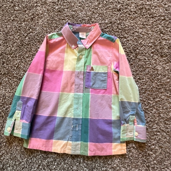 Toddler Oxford Convertible Shirt 4T - Picture 3 of 4